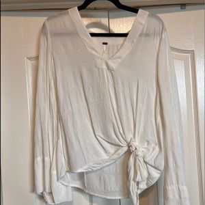 White free people long sleeve